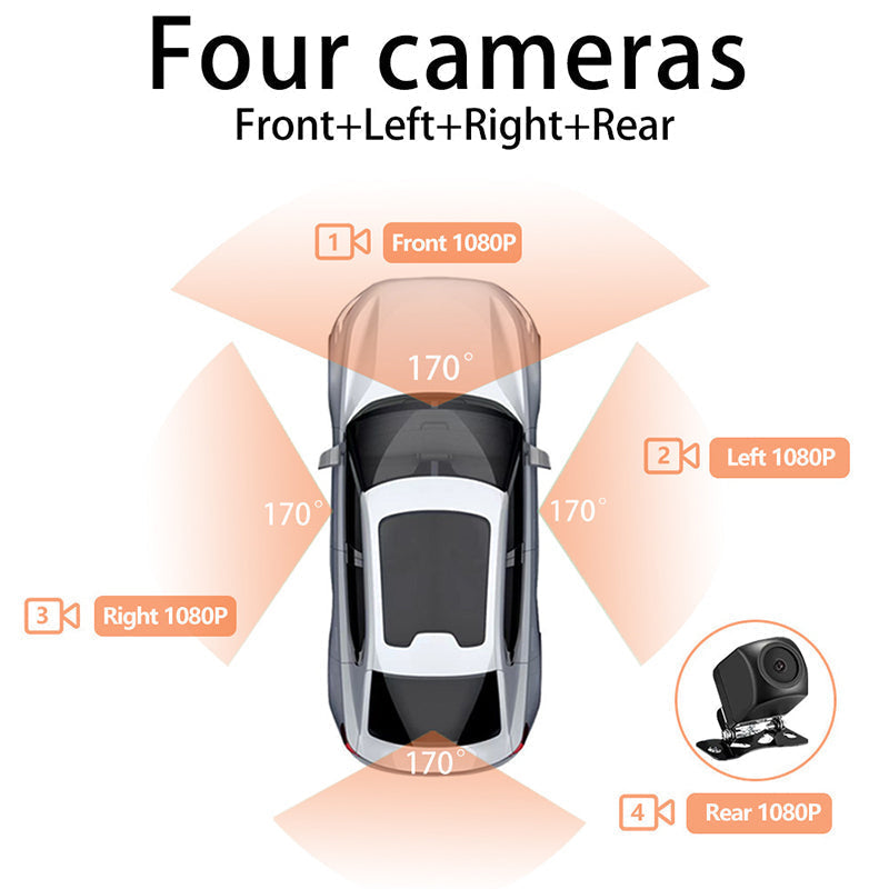 ✨ Driving Security ✨ 4-Channel 1080P Car Recorder