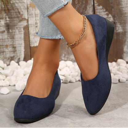 💖2025 Hot Sale💖 Elegant Lightweight Anti-Slip Low Heel Wedge Shoes