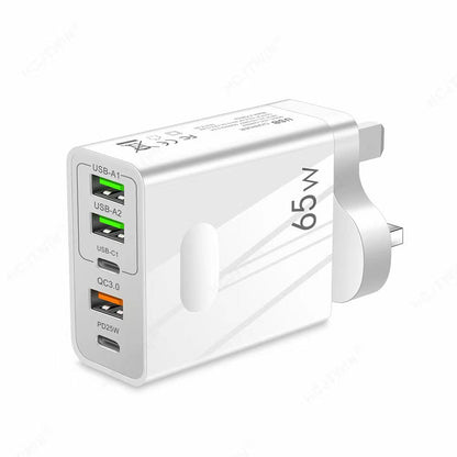 🔥Limited time 50% off🔥65W Multiple-Ports Fast Charger 5 in 1