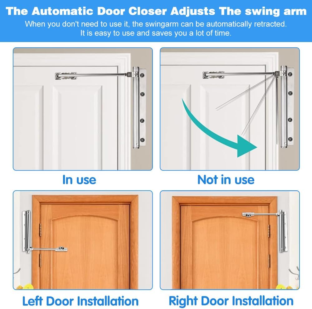 🔥Buy 2 Get 1 Free🔥🏡Automatic Door Self-Closing Hinge