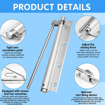 🔥Buy 2 Get 1 Free🔥🏡Automatic Door Self-Closing Hinge