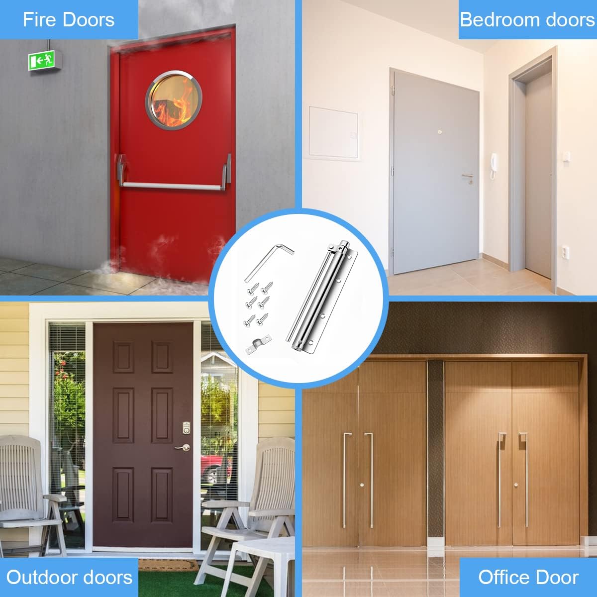 🔥Buy 2 Get 1 Free🔥🏡Automatic Door Self-Closing Hinge