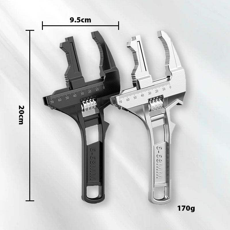 Reversible Sink Wrench with 6-68mm Jaw Opening