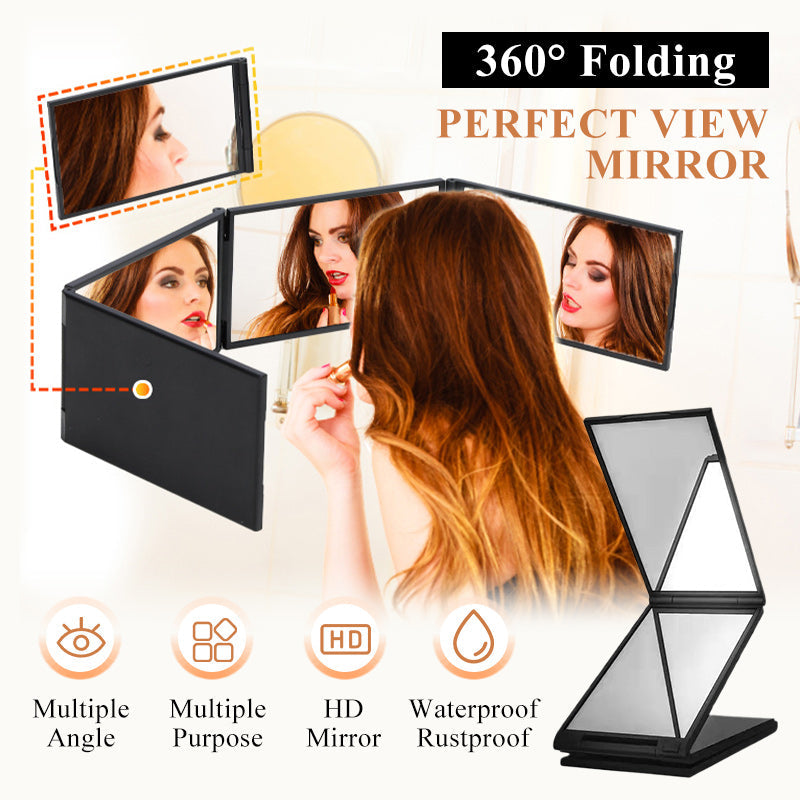 🔥HOT SALE 50% OFF🔥360° Folding Self Haircut & Makeup Mirror