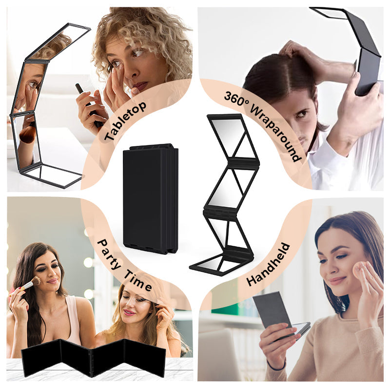 🔥HOT SALE 50% OFF🔥360° Folding Self Haircut & Makeup Mirror