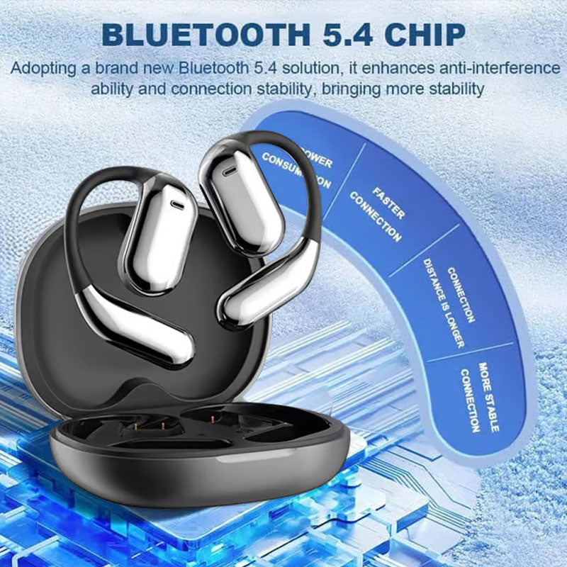 🔥HOT SALE 50% OFF🔥True Powerful Bluetooth 5.4 Open Ear Earbuds, IPX5 Waterproof